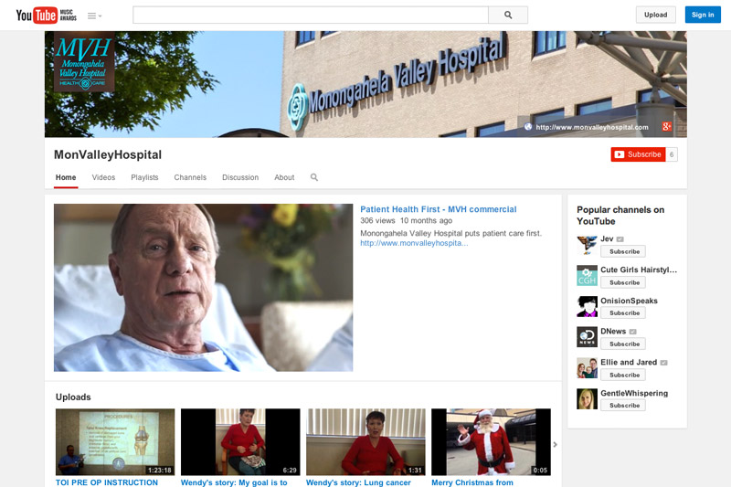 Monongahela Valley Hospital YouTube Channel